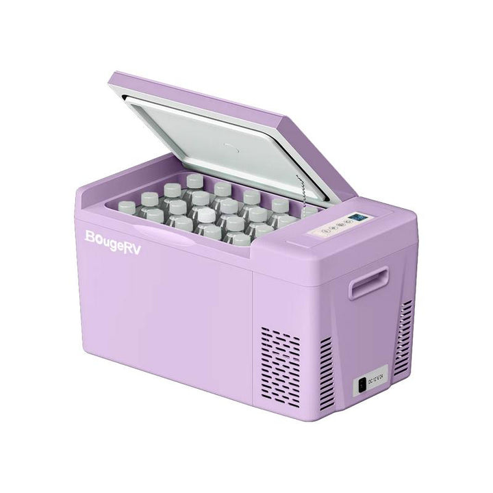 Bougerv 23 Quart Portable Fridge - Ultimate Camping & Road Trip Cooler with Dual Voltage for Trucks, Vans, and RVs - Freezes Down to -7℉!