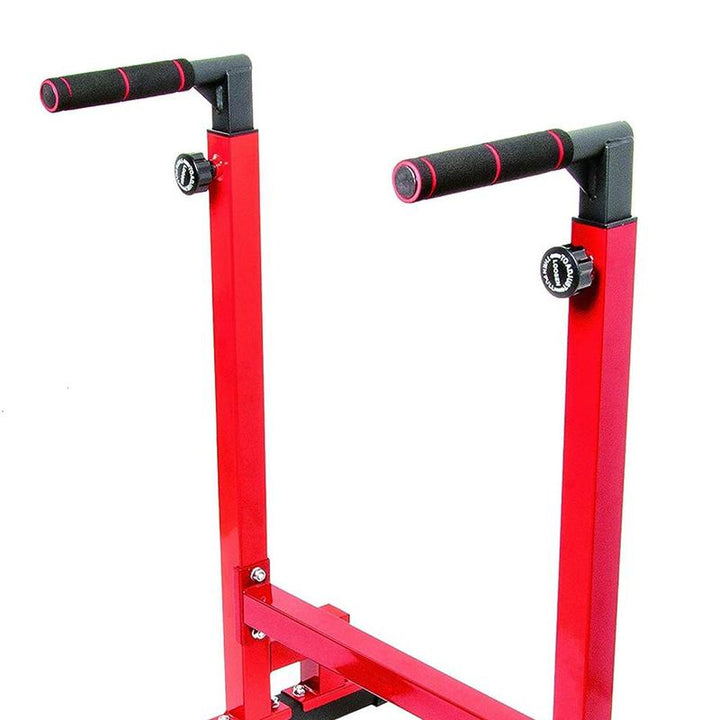 Balancefrom 500Lb Capacity Multi-Function Home Gym Dip Stand & Pull-Up Bar - Ultimate Upper Body Workout Equipment for Triceps and Strength Training