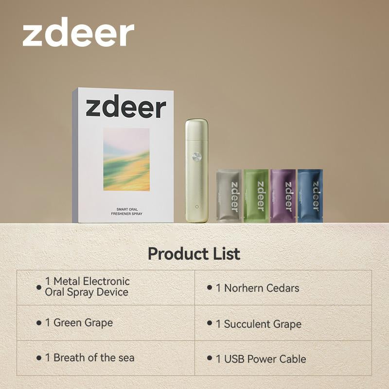 ZDEER Rechargeable Smart Electric Oral Spray - Fresh Breath, Alcohol-Free, Perfect for On-the-Go Cleansing #EffortlessBeauty #KissReady
