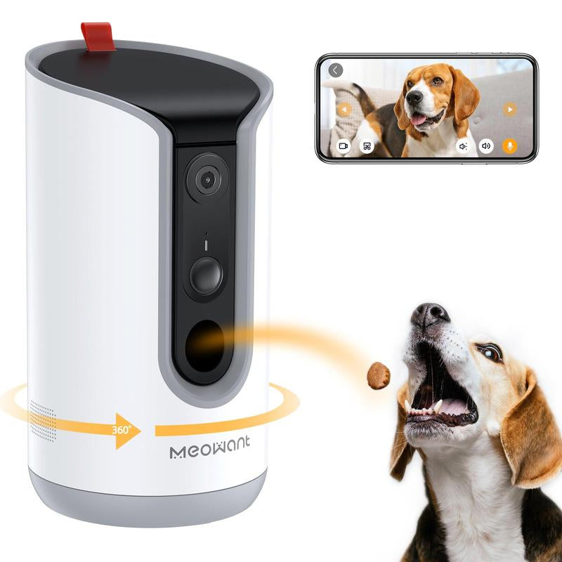 Meowant Interactive Dog Treat Dispenser with 2K HD Camera