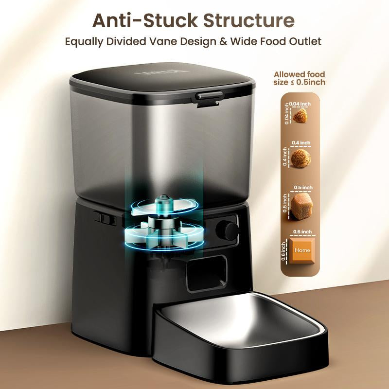 Oneisall 3.5L Automatic Cat Feeder - Timed Food Dispenser for Dogs, Cats & Small Pets