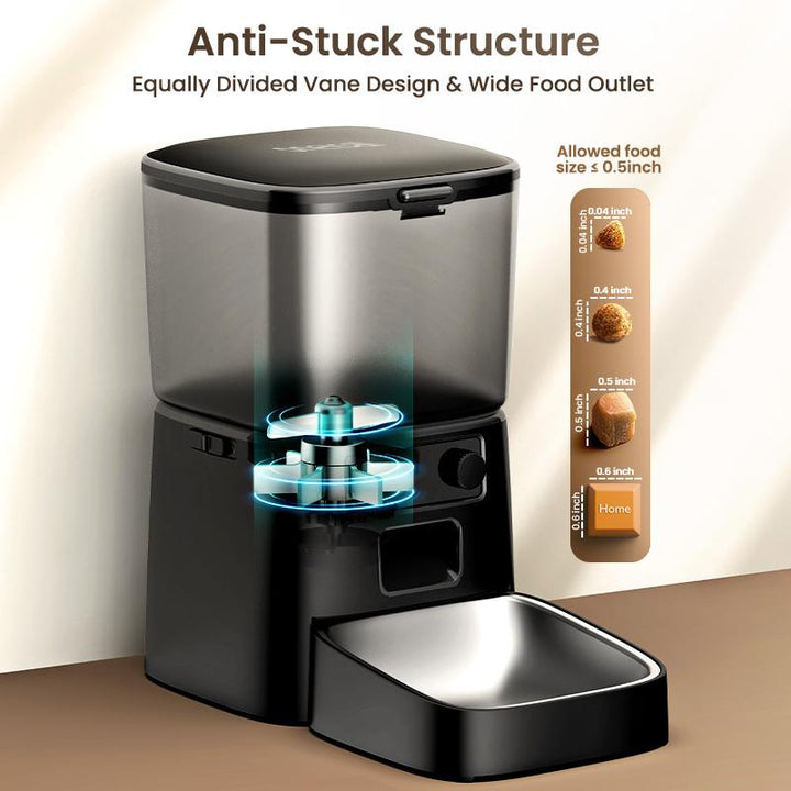 Oneisall 3.5L Automatic Cat Feeder - Timed Food Dispenser for Dogs, Cats & Small Pets