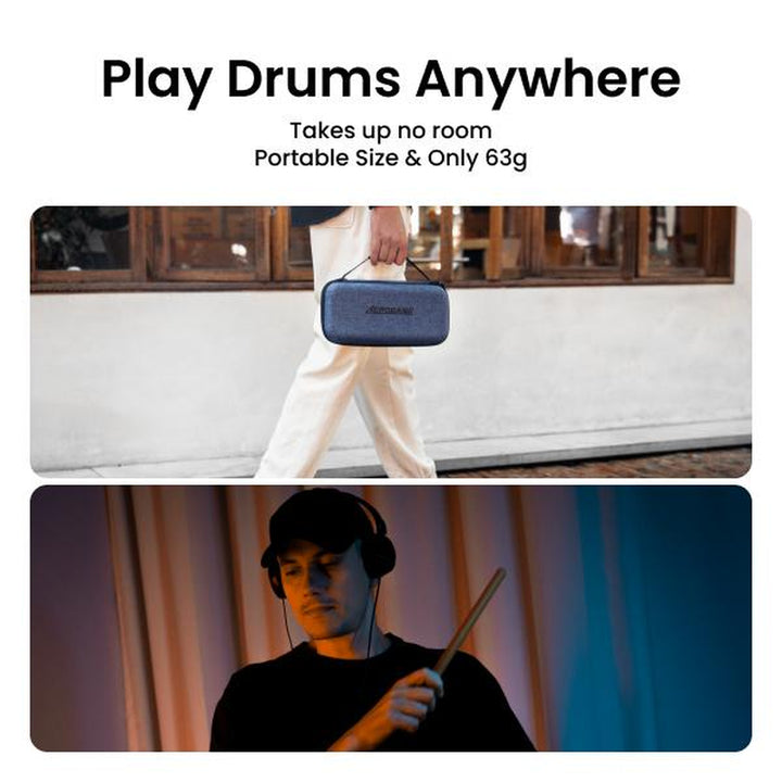 Aeroband Pocketdrum2Max: Ultimate Electric Air Drum Set with Bluetooth, USB MIDI, and Pedals - Perfect for All Ages!