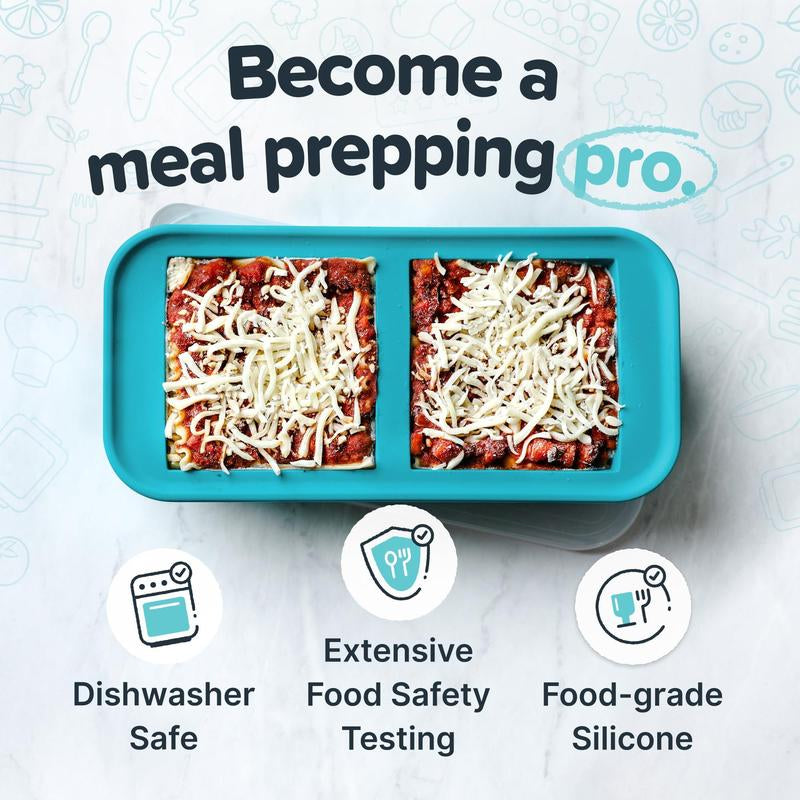 Souper Cubes Ultimate Kitchen Gift Set - Versatile 4 Pack Silicone Freezer Trays (1 Cup, 2 Cup, 1/2 Cup & 2 Tbsp)