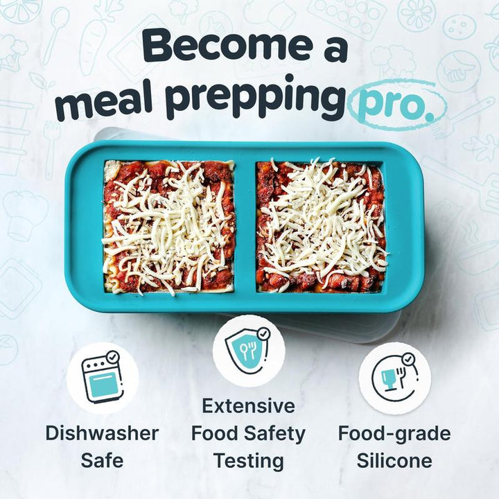 Souper Cubes Ultimate Kitchen Gift Set - Versatile 4 Pack Silicone Freezer Trays (1 Cup, 2 Cup, 1/2 Cup & 2 Tbsp)