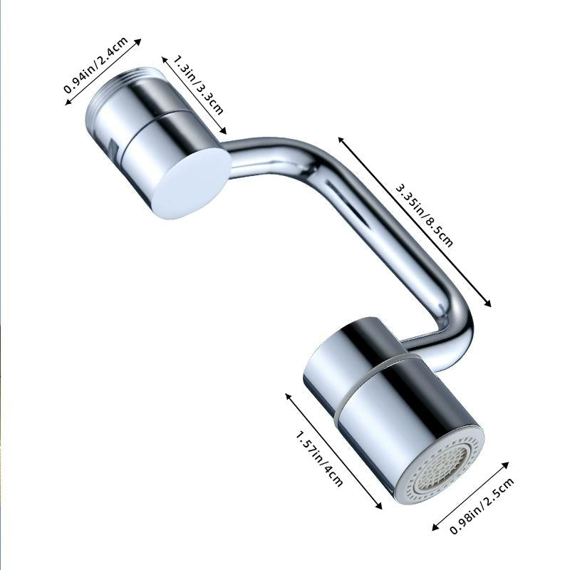 Revolutionary 1080° Rotating Faucet Aerator Extender - Universal Splash Filter for Kitchen & Bathroom Sinks!