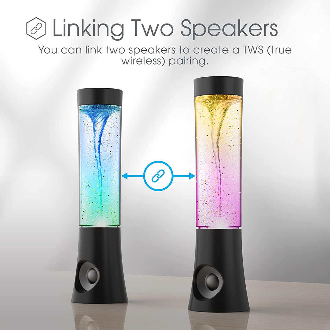 Vortex Tornado TWS Bluetooth Speaker - Portable, Bass-Boosted with 7 LED Light Show & Dual Connectivity for Ultimate Home and Outdoor Enjoyment!