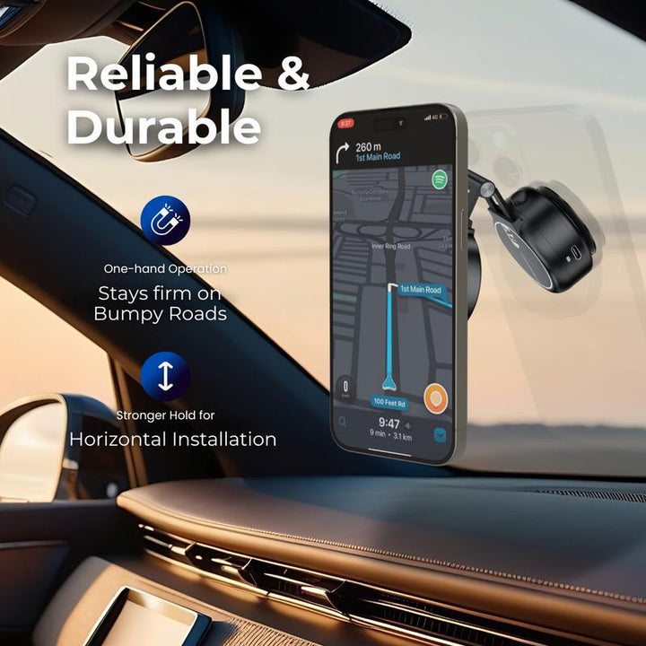 Ultimate Vacuum Magnetic Phone Holder - Versatile Folding Stand for Car & Office, Perfect for Selfies!