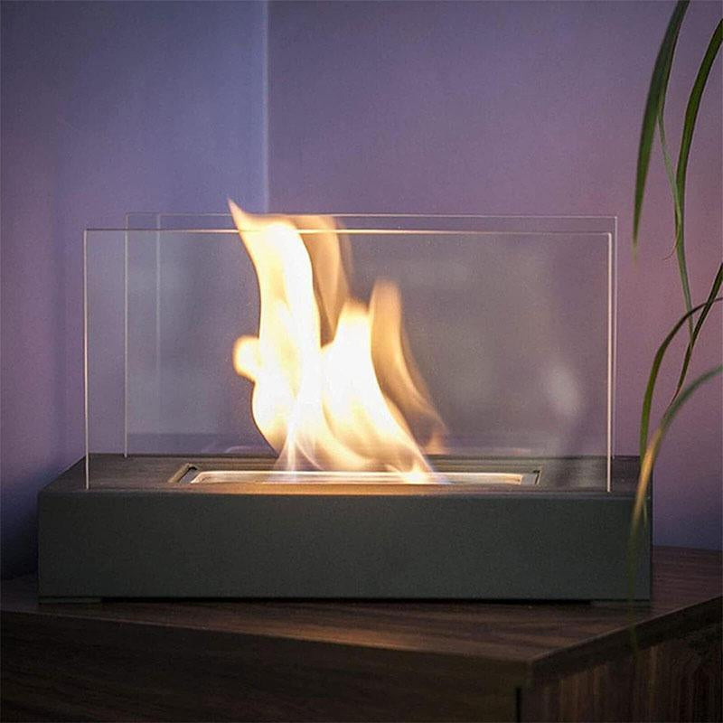 Portable Table Top Fireplace - Modern Indoor & Outdoor Fire Pit for Home, Patio, Balcony & Living Room Decor