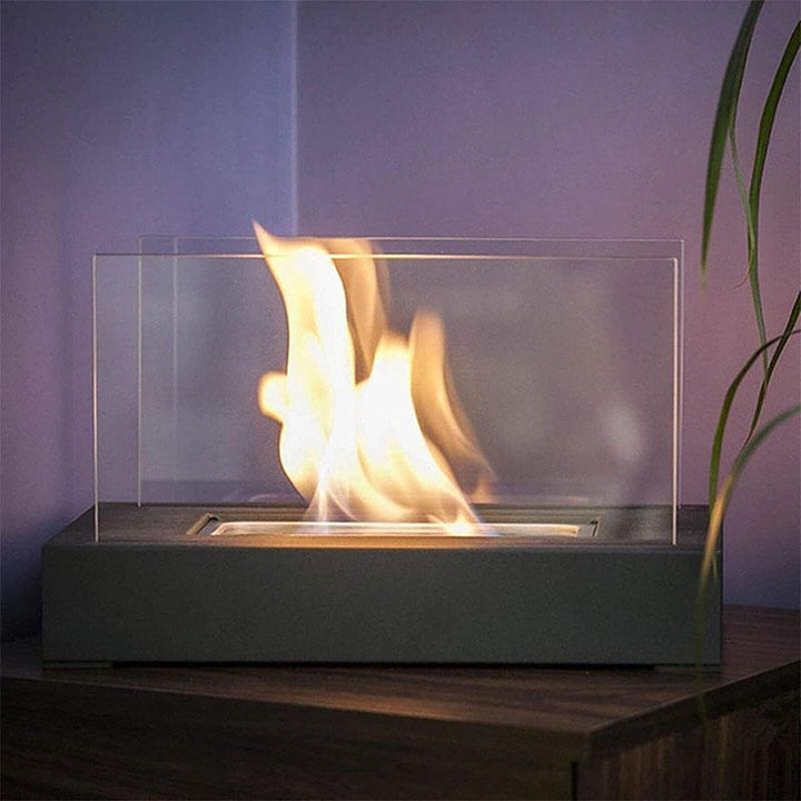 Portable Table Top Fireplace - Modern Indoor & Outdoor Fire Pit for Home, Patio, Balcony & Living Room Decor