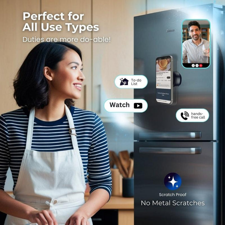 Ultimate Vacuum Magnetic Phone Holder - Versatile Folding Stand for Car & Office, Perfect for Selfies!