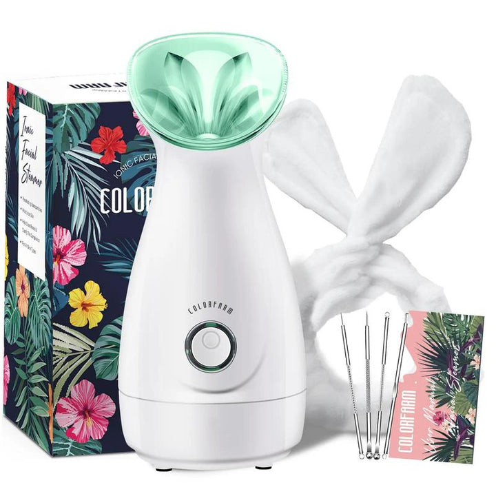 Spring Comfort Nano Ionic Facial Care Set for Women - Includes Headband & 4 Blackhead Tools - Perfect Back to School Summer Gift!