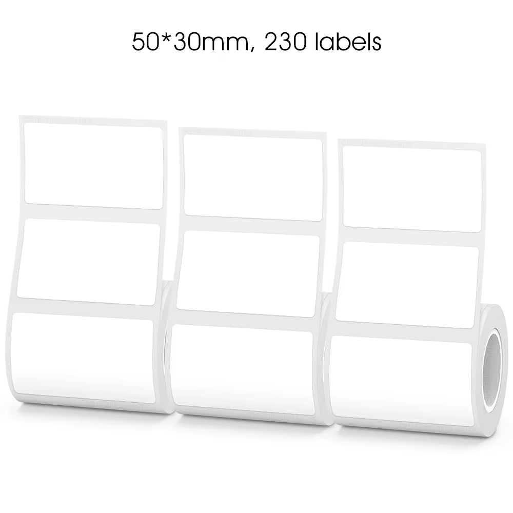 Compact Bluetooth Mini Label Printer - Inkless Thermal Adhesive Sticker & Barcode Maker P50