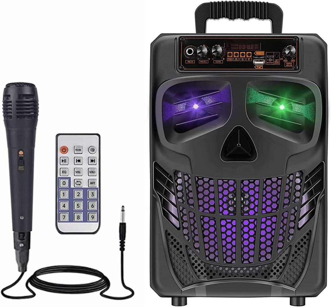 Ultimate Wireless Bluetooth Speaker with Subwoofer - All-in-One Sound System for Home & Outdoors with Remote, FM Radio, TF Card, LED Lights & MP3 Player (B-S08)