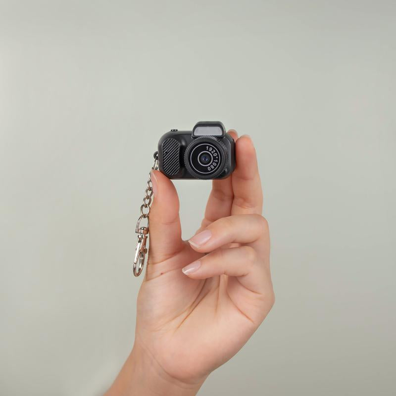 Tiny Looxe 64GB Mini Keychain Camera - Retro Style, 1080P HD, Built-In Screen for Capturing Memories