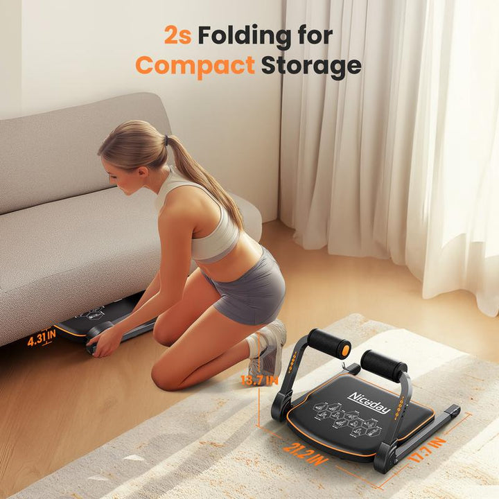 Niceday Ab Workout Machine - Ultimate Core & Stomach Trainer for Home Gym, 330 Lb Capacity, Perfect for Crunches & Sit-Ups!