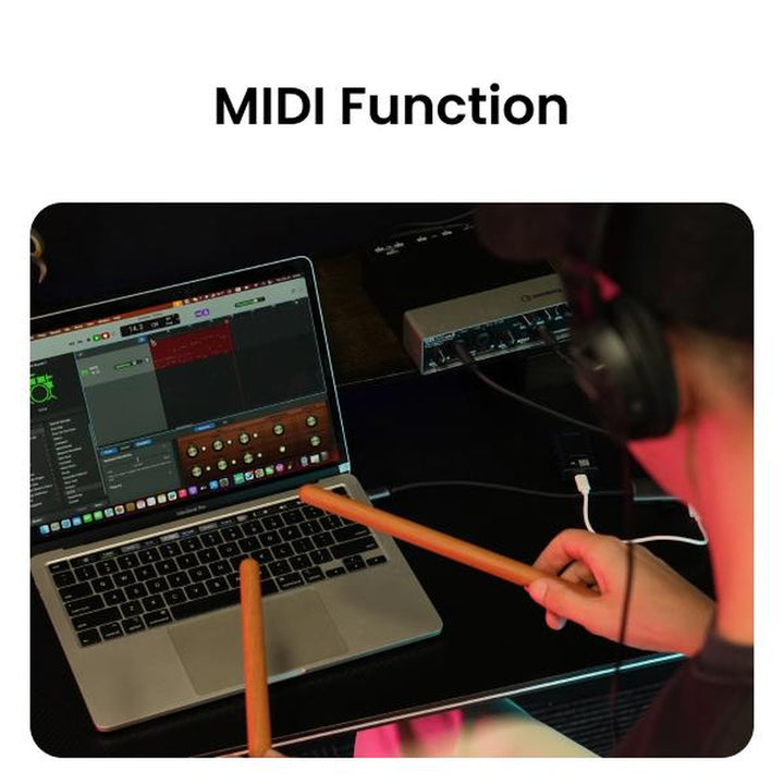 Aeroband Pocketdrum2Max: Ultimate Electric Air Drum Set with Bluetooth, USB MIDI, and Pedals - Perfect for All Ages!