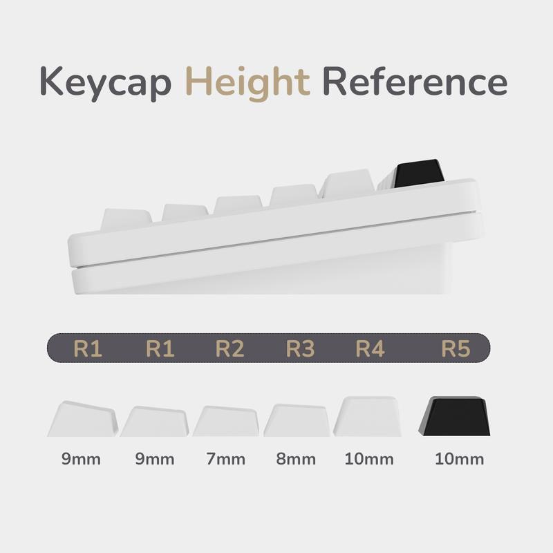 Elecfox INKY75 75% Aluminum Mechanical Keyboard - Rechargeable RGB Backlight, Perfect Father's Day Gift for PC Gamers!