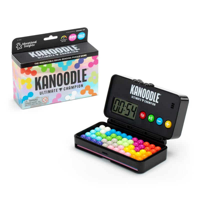 Kanoodle Ultimate Champion - 500 Brain-Boosting Puzzles for Ages 7+, 2D & 3D Modes, Perfect Gift for Visual and Spatial Reasoning Skills!