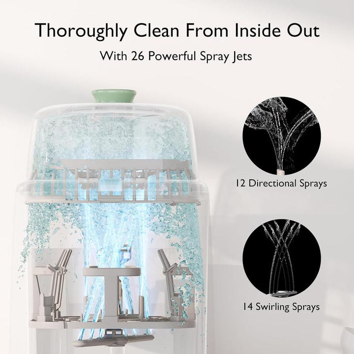 Momcozy Kleanpal Pro: Ultimate Baby Bottle Washer, Sterilizer & Dryer Combo - Effortless Cleaning for All Bottles & Baby Items!