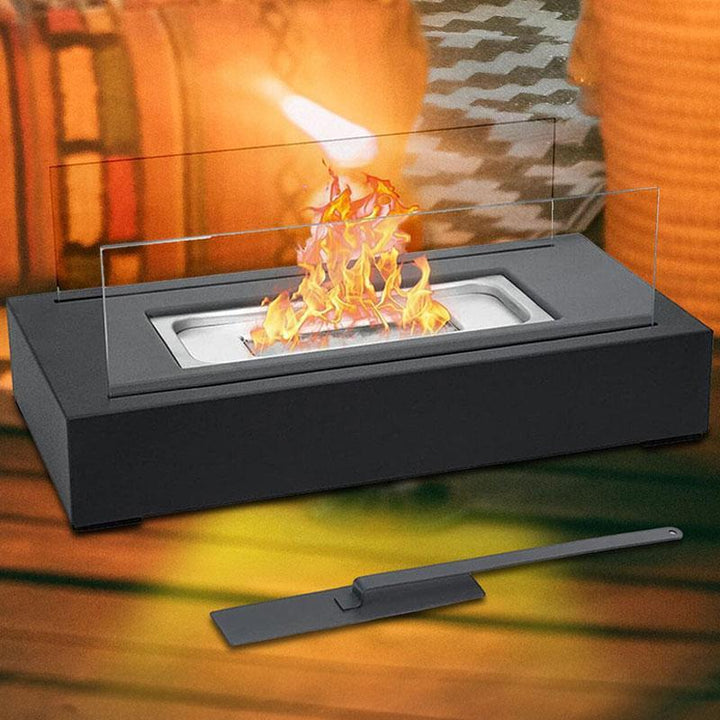 Portable Table Top Fireplace - Modern Indoor & Outdoor Fire Pit for Home, Patio, Balcony & Living Room Decor