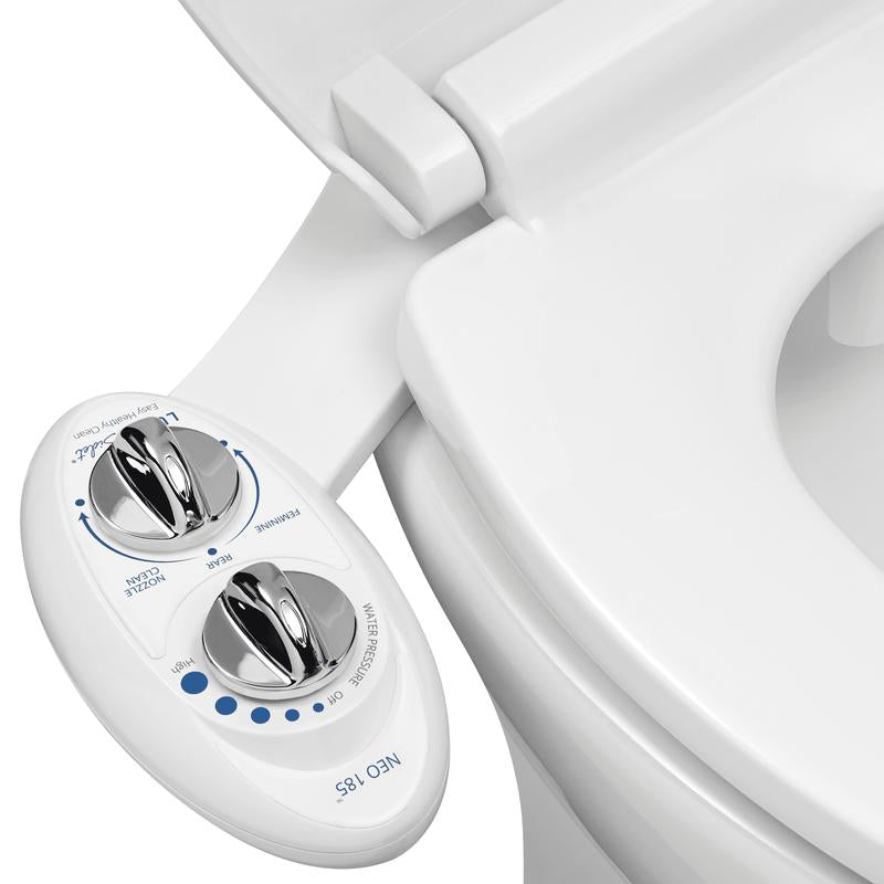 LUXE NEO 185 Bidet Attachment - Self-Cleaning Dual Nozzle, Adjustable Water Pressure for Ultimate Comfort and Hygiene