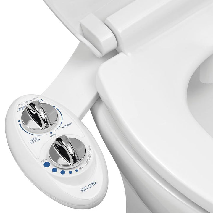 LUXE NEO 185 Bidet Attachment - Self-Cleaning Dual Nozzle, Adjustable Water Pressure for Ultimate Comfort and Hygiene