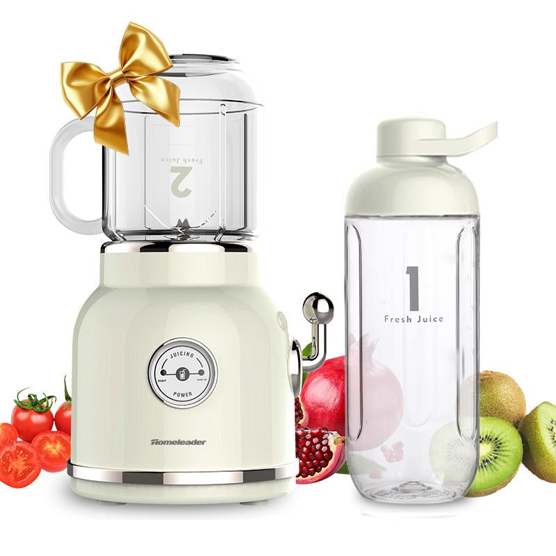 Homeleader Personal Smoothie Blender - 6 Sharp Blades, 21Oz Travel Cup & Lids, Pink - Perfect for Shakes & Juicing!
