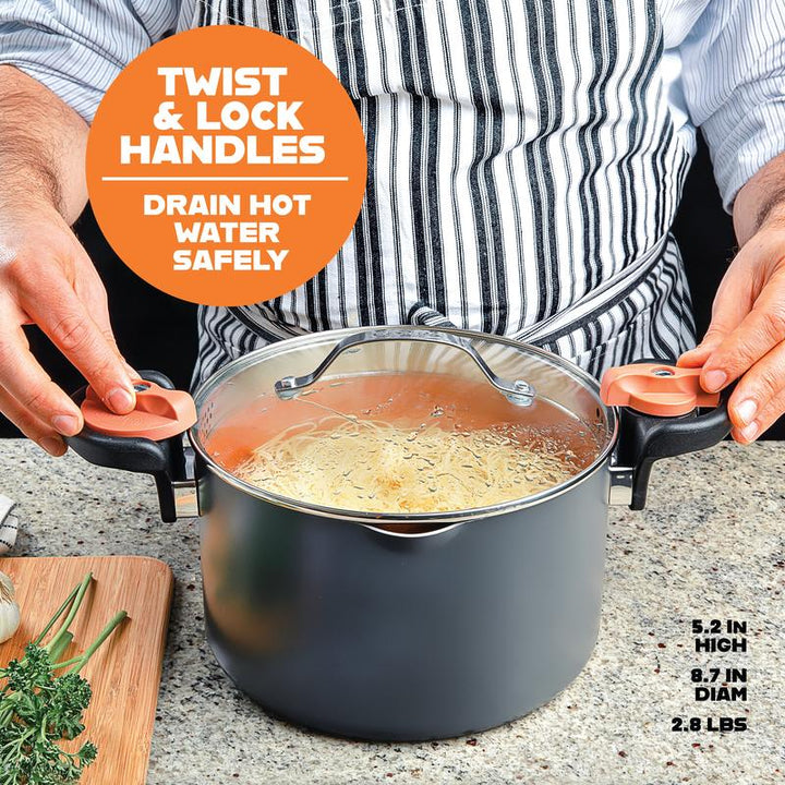 Ultimate Pasta Pot with Strainer Lid - Cook Perfect Pasta Every Time!