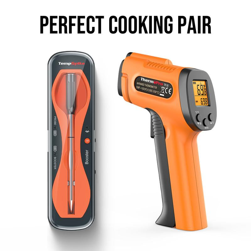 Tempspike Core Bluetooth Meat Thermometer – Rechargeable, Waterproof, High Accuracy, Fast Readings, App Compatible, with Coupon & Free Gift!