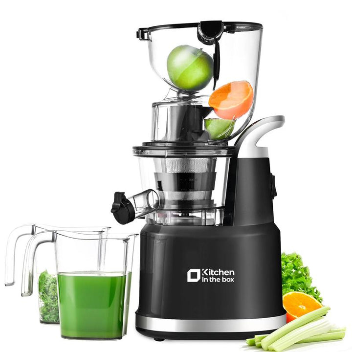 High Yield Cold Press Vertical Juicer with 3.3" Feed Chute - Masticating Juicer for Whole Fruits & Vegetables, BPA-Free