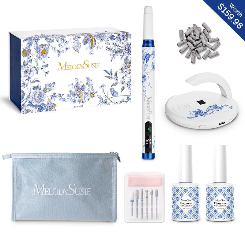 Melodysusie PM170F Rechargeable Nail Drill - Lightweight 30,000 RPM for Perfect Manicures