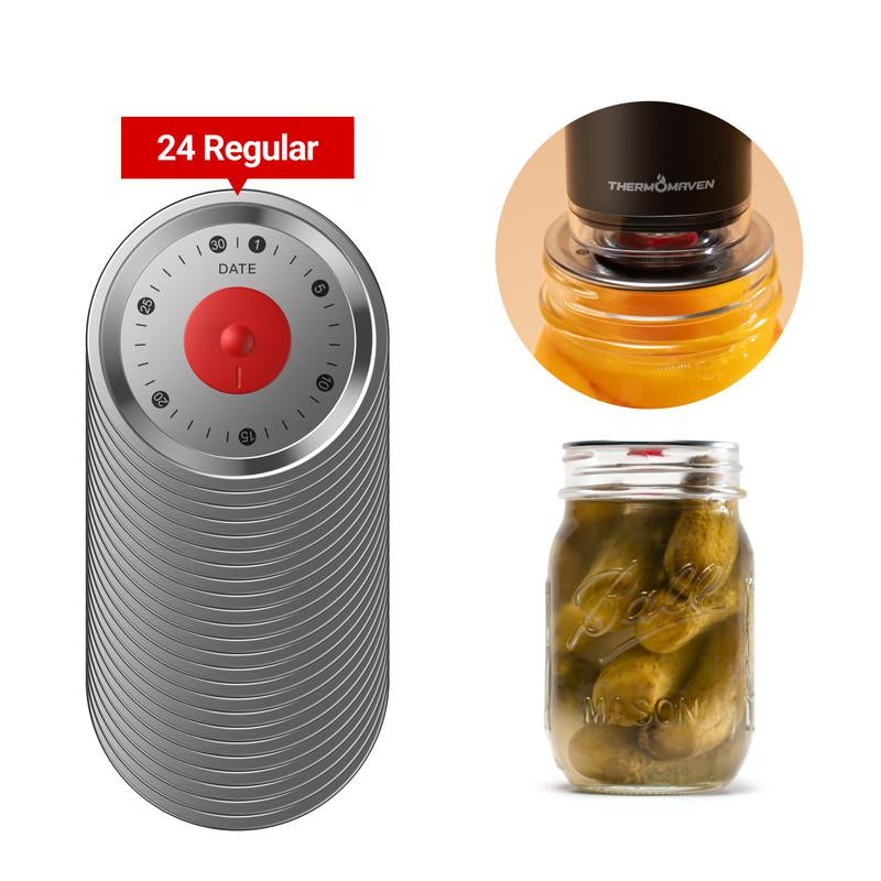 Thermomaven Cordless Handheld Vacuum Food Sealer Kit, Patented 4-In-1 High-Efficient Automatic Vacuum System for Vacuum Sealer Bags, Mason Jar, Storage Box Containers and Wine Stoppers, Included 10X Reusable Mason Jar Lids, Fathersdaygift