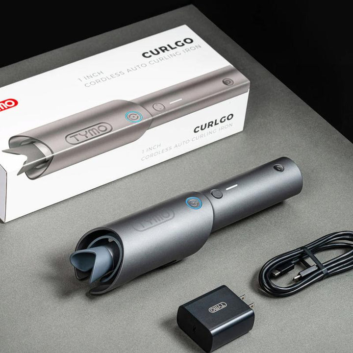 TYMO CURLGO Cordless Automatic Curling Iron - Effortless Curls with Ionic Technology and Comfort Grip