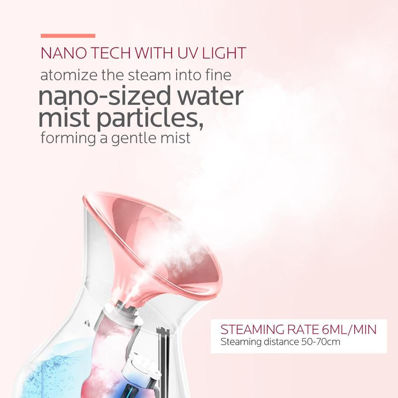 Spring Comfort Nano Ionic Facial Care Set for Women - Includes Headband & 4 Blackhead Tools - Perfect Back to School Summer Gift!