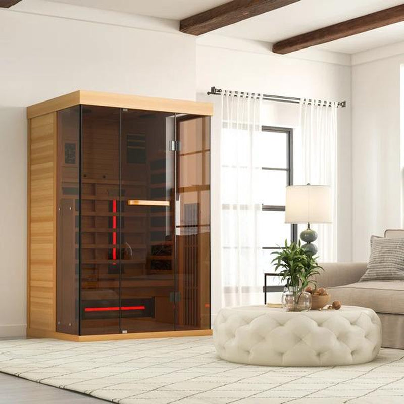 Premium 2-Person Infrared Sauna with Bluetooth Compatibility for Ultimate Relaxation