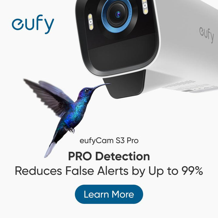 Eufycam S3 Pro 2-Cam Kit - 4K Solar-Powered Wireless Security Cameras with Maxcolor Night Vision, AI Face Recognition, and No Monthly Fees!