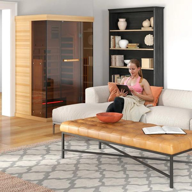 Premium 2-Person Infrared Sauna with Bluetooth Compatibility for Ultimate Relaxation