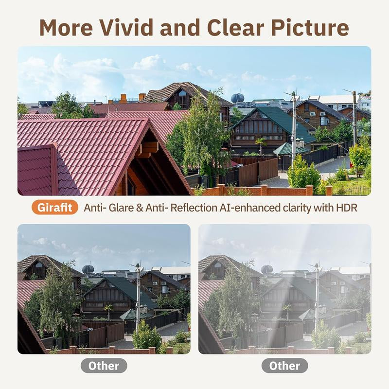 3MP 2K Indoor Security Camera with Night Vision, Motion Detection & 24/7 Recording - Easy Install, Dual Wifi Connectivity