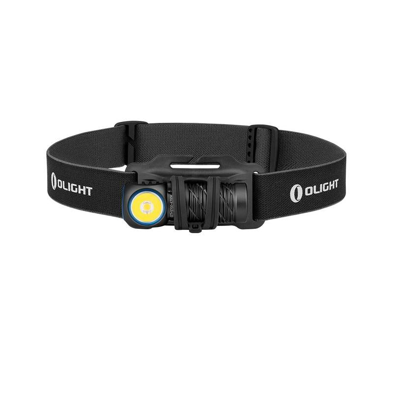 OLIGHT Perun 2 Mini 1100 Lumens Rechargeable Headlamp - Ultimate Right Angle Flashlight with Headband for Camping, Running & Outdoor Adventures