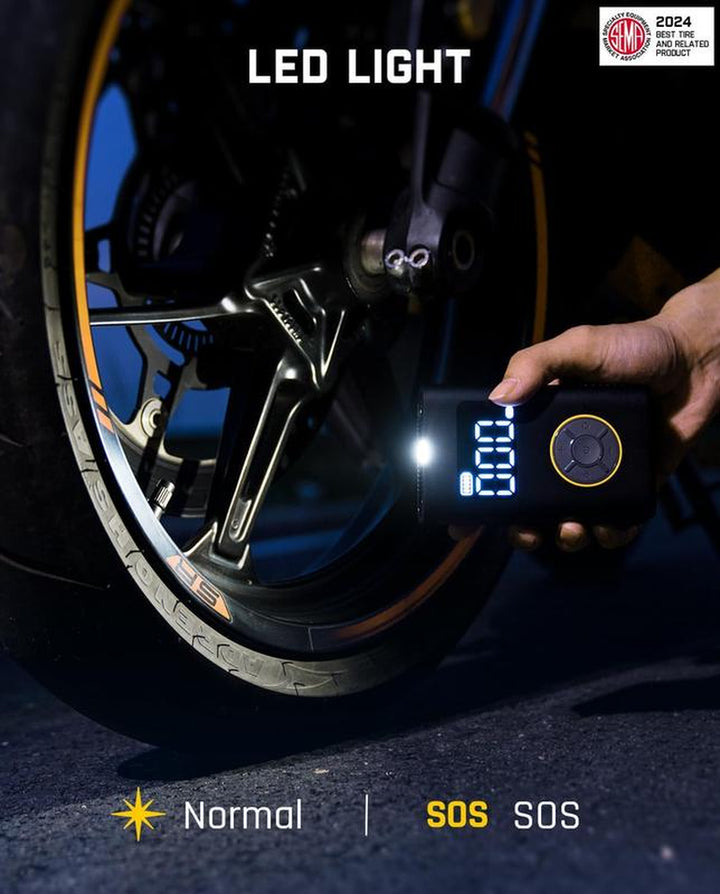 Fanttik X9 Pro Cordless Tire Inflator - 150PSI High-Pressure, Smart ON/OFF Hose, Lightweight 17Oz, 4+N Auto Stop Modes