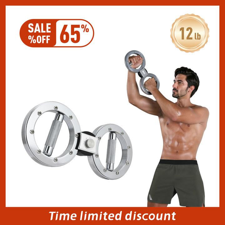 EILISON 12 LB Rotating Burn Machine - 360° Arm Trainer for Forearms, Boxing & Home Workouts (Silver)