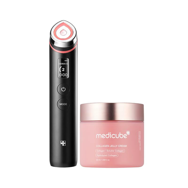 Achieve Radiant Glass Skin with the 310M Celebrity Duo: Korea's Top Glow Device & Luxe Collagen or Deep Vita C Cream!
