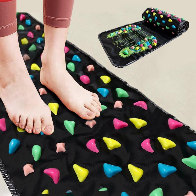 Revitalize Your Feet with the Cobblestone Acupoint Massage Mat - Perfect Fitness & Christmas Gift!
