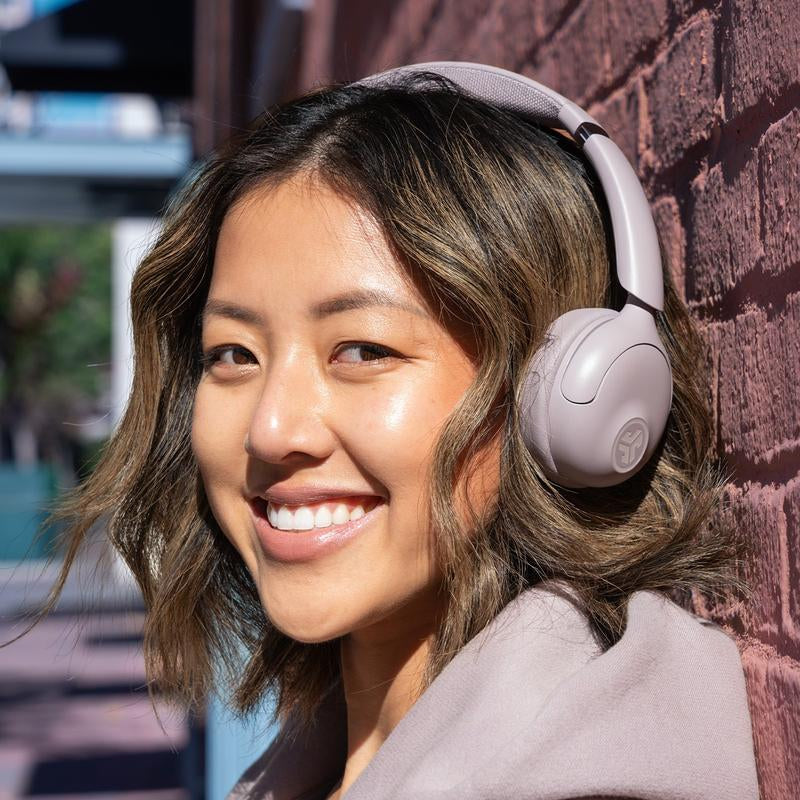 JLab Go Lux Active Noise Cancelling On-Ear Headphones - 70+ Hours Bluetooth, Hybrid ANC, Be Aware Mode & Spatial Audio for Android