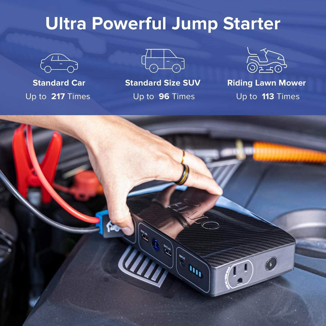 Bolt 58830mWh Ultimate Portable Charger & Car Jump Starter - Includes AC Outlet, USB & Car Charger!