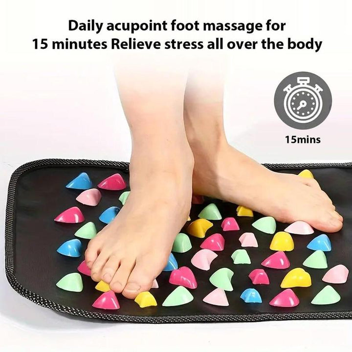Revitalize Your Feet with the Cobblestone Acupoint Massage Mat - Perfect Fitness & Christmas Gift!